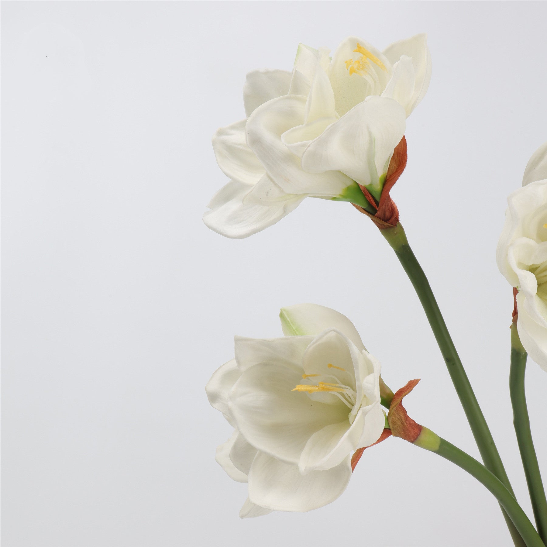 59 cm künstliche Amaryllis mit realistischem, feuchtigkeitsspürendem Griff