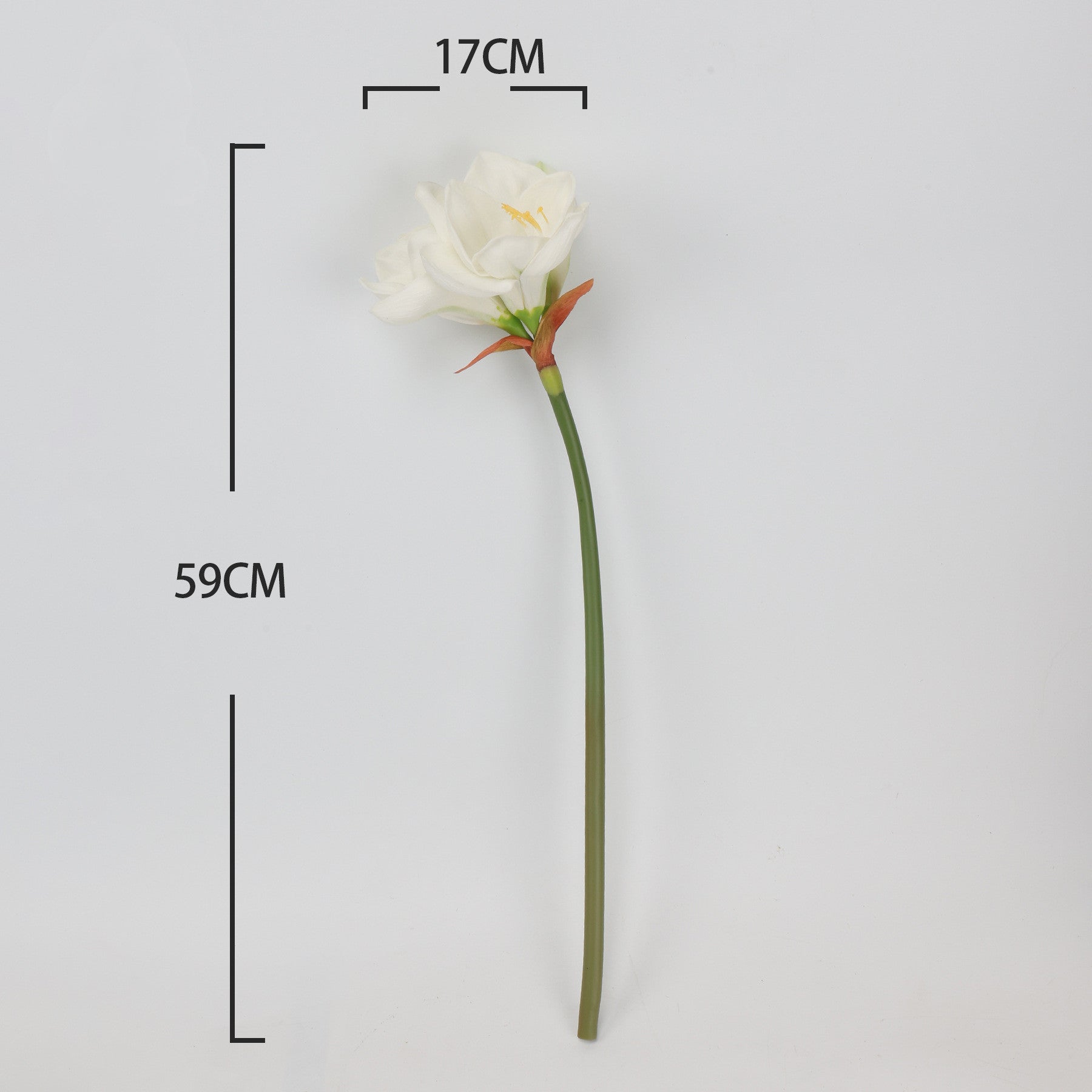59 cm künstliche Amaryllis mit realistischem, feuchtigkeitsspürendem Griff