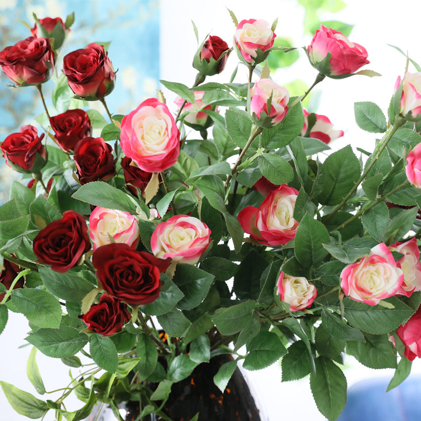 60cm Künstliche Rosenstiele mit Ästen- Zum Arrangieren, Wohnaccessoires, Home Decor, Blumen Dekoration