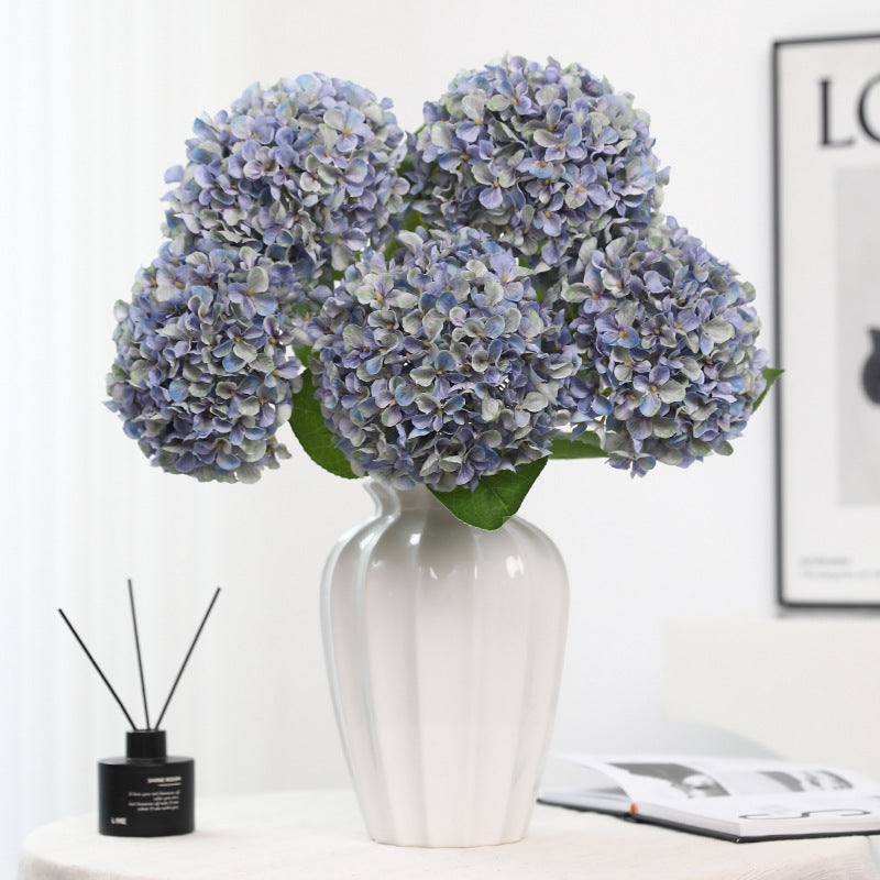 66 cm Vintage-Künstliche Hydrangeenstiele– Herbst- und Winterblumen