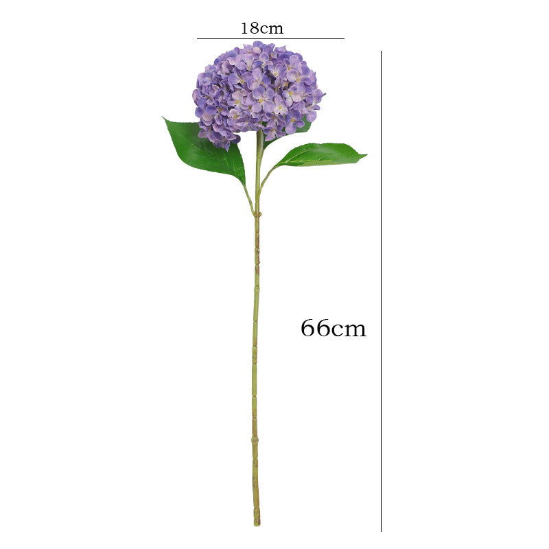 66 cm Vintage-Künstliche Hydrangeenstiele– Herbst- und Winterblumen