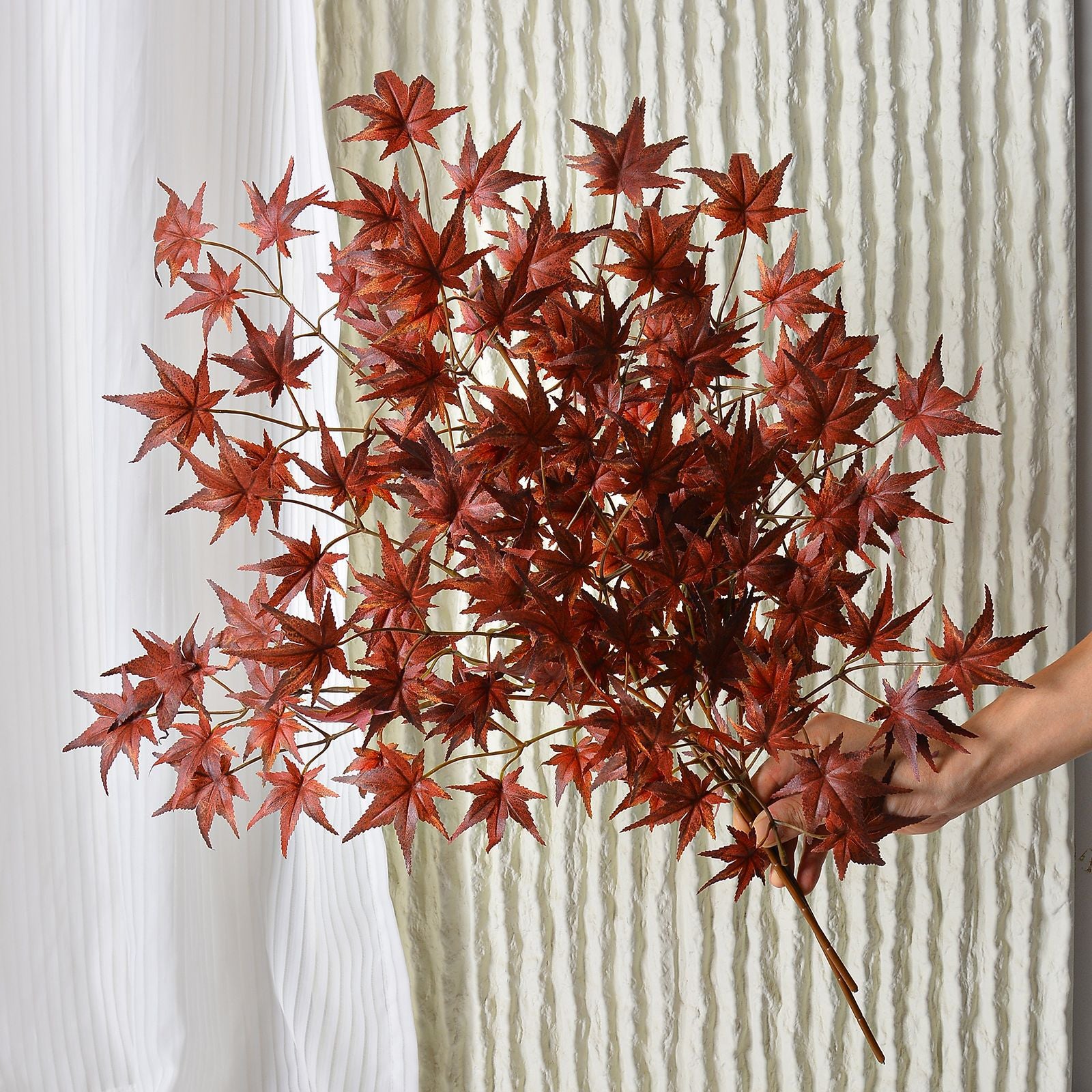 Großhandel 68cm künstliche Ahornblattzweige - Realistische Herbstdekoration für Zuhause, Thanksgiving, Kränze & Tischarrangements