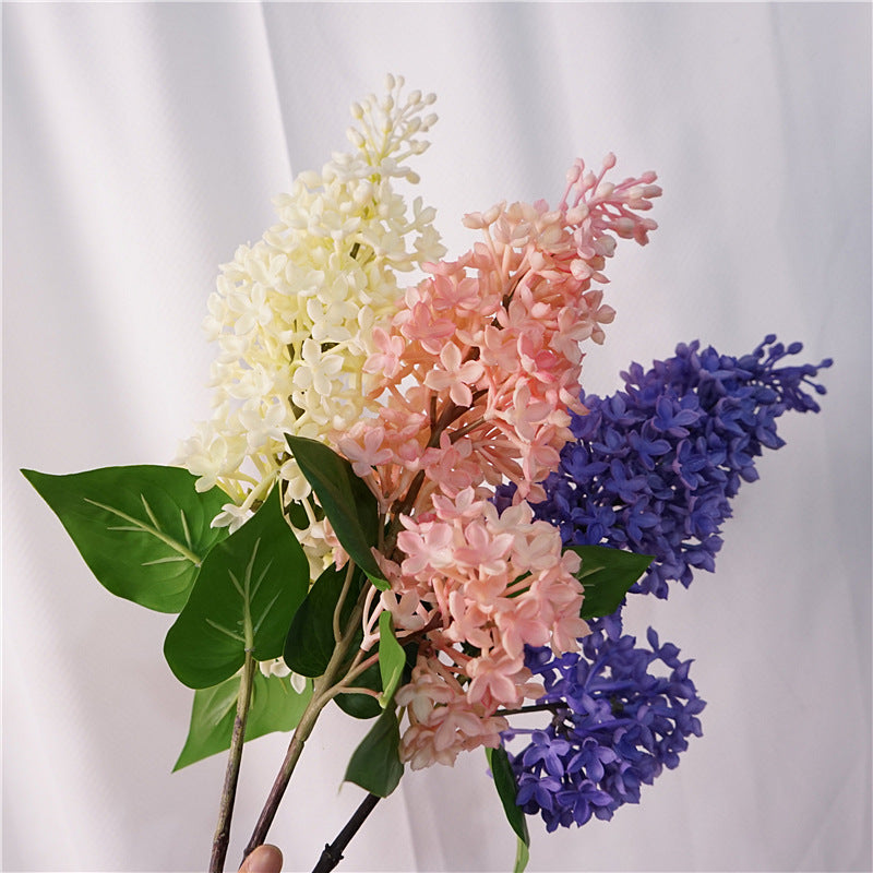 72 cm Künstliche Flieder mit taktiler Textur Haushaltsdekoration für Balkon oder Fensterbank