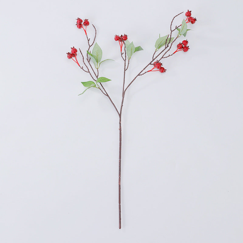 75 cm – Künstliche Hagebutten-Zweige Für herbstliche und winterliche Dekoration