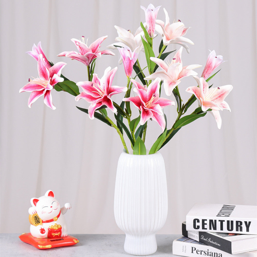 75 cm künstliche Lilien Tischzentren-Arrangements für Hochzeiten, zu Hause, Parties, Gärten und Büros als Dekoration