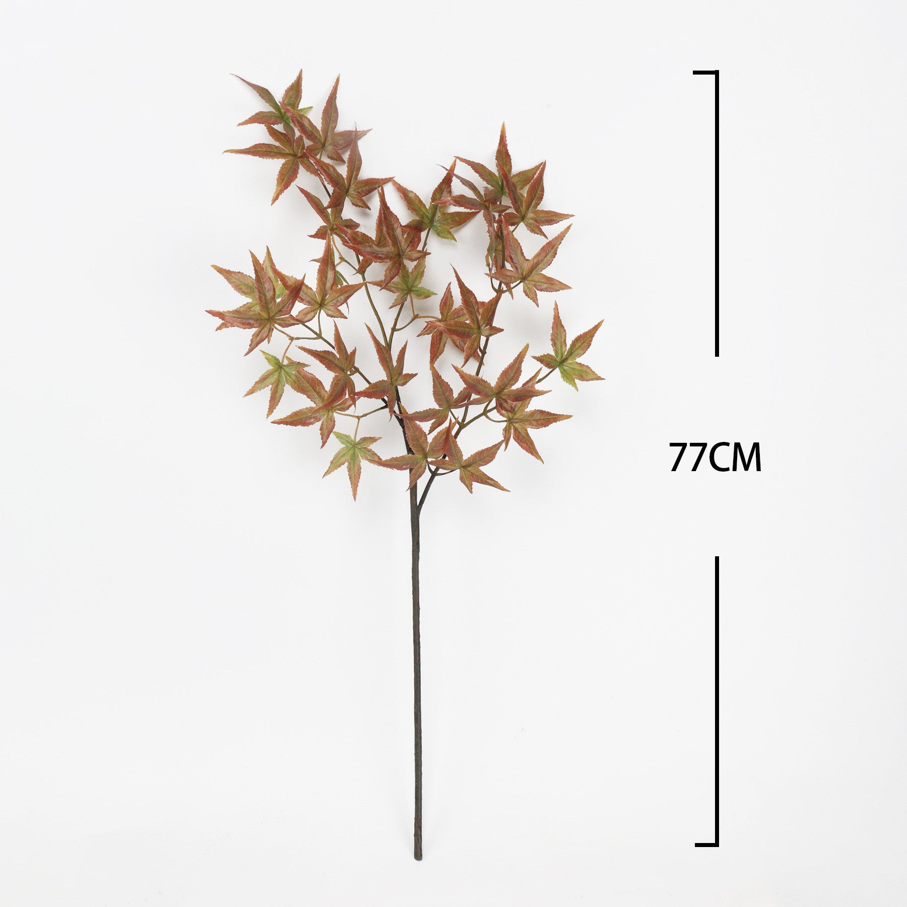 77 cm künstliche Ahornblätter mit realistischem Griff – Ideal für Herbstdekoration