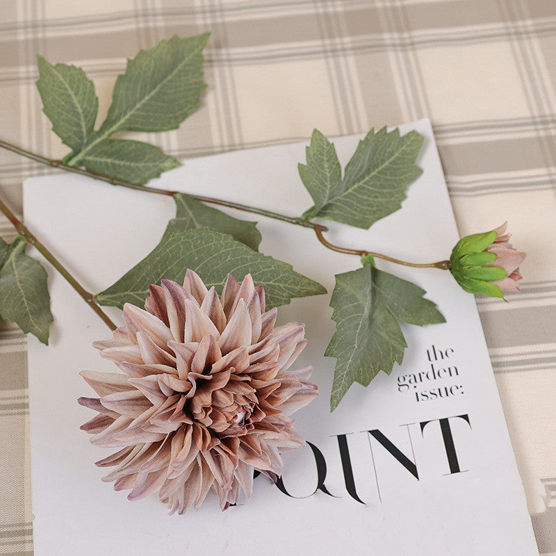 66 cm künstliche Dahlien in vintage Herbstfarben