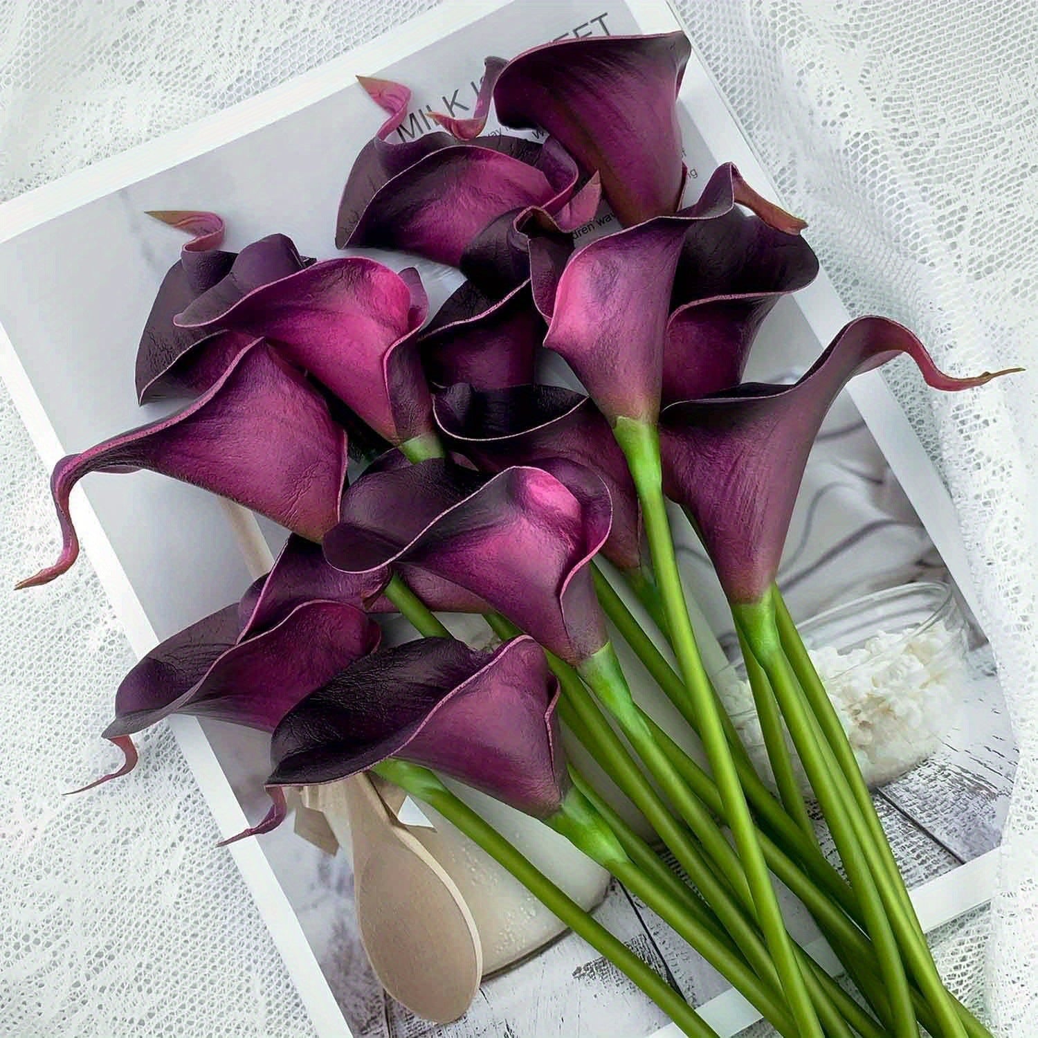 20-Pack 36 cm Calla Lily Stängel (Real Touch)-Bouquets – Ideal für Hochzeitsdekorationen (Großhandel)