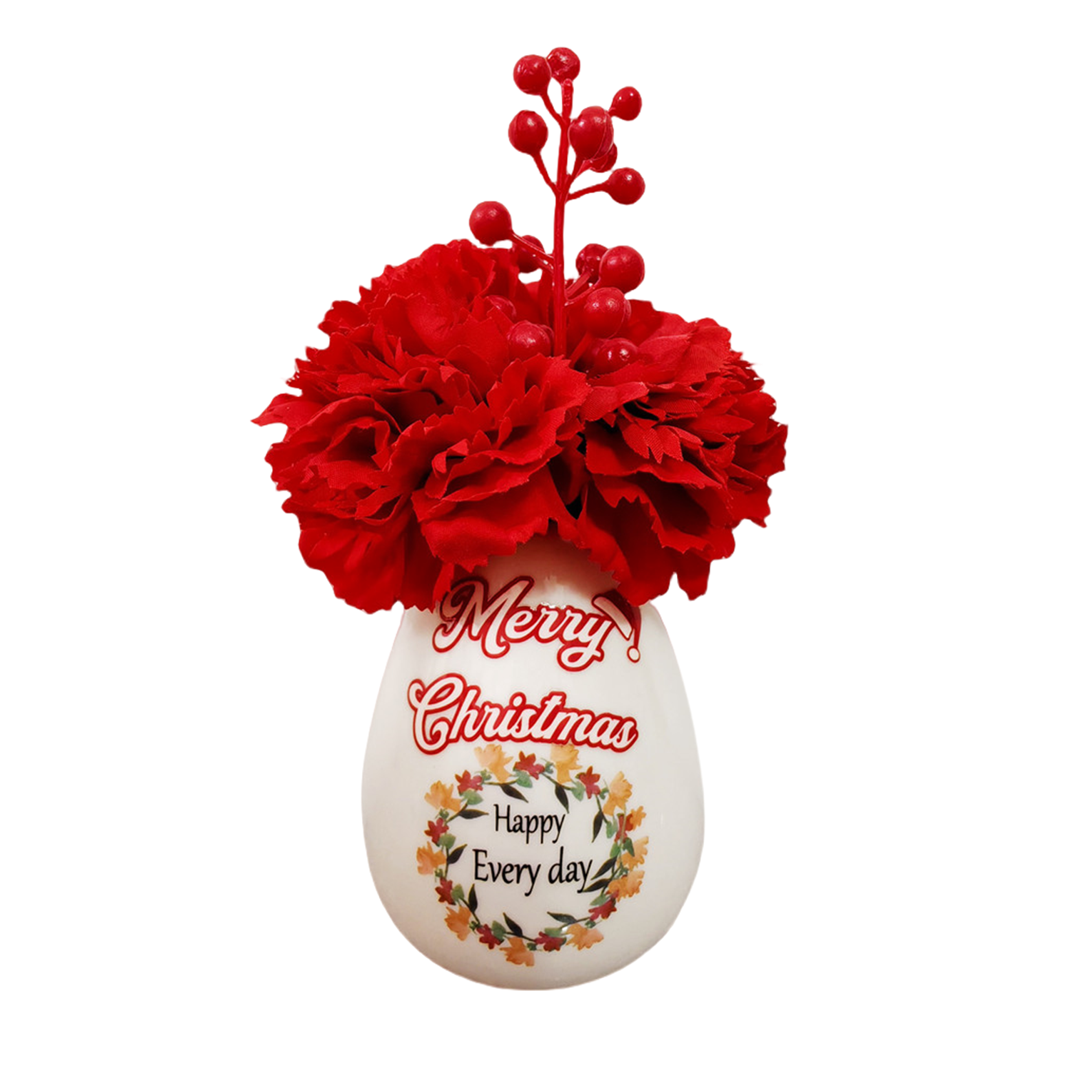 Weihnachtsgeschenke: Kleine Blumenstrauß mit Keramikvase