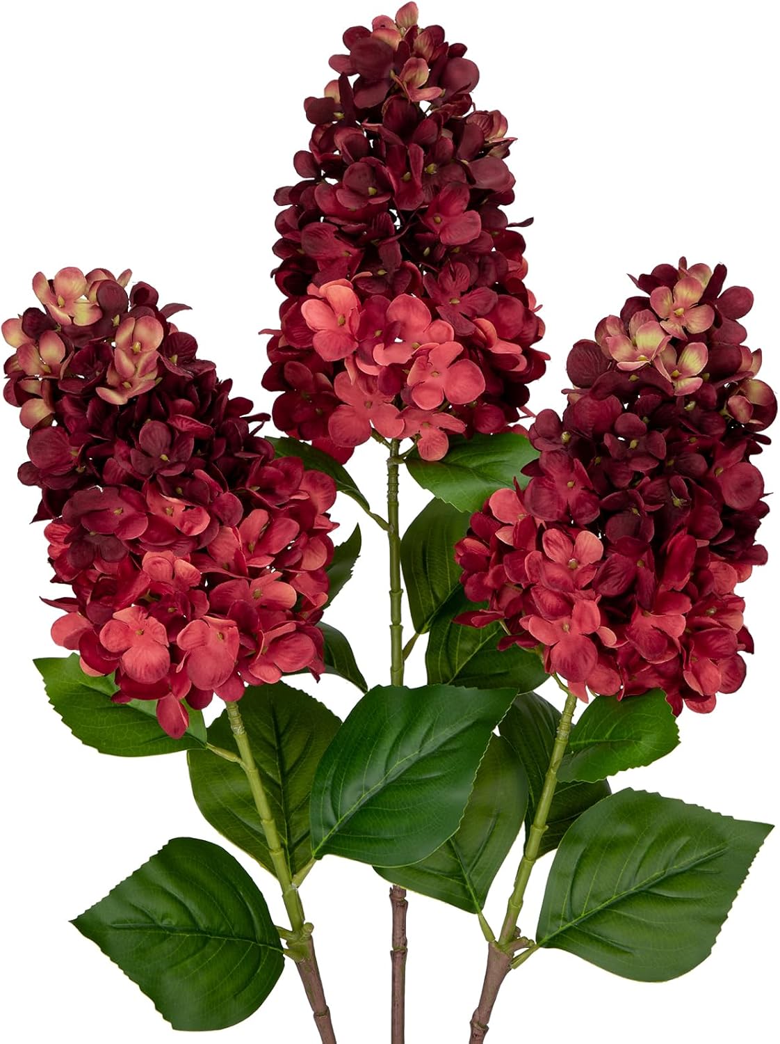 3er Set Natürliche Rispenhortensien-Kunstblumen – Frühlingsdeko mit 73 cm Zweigen für Vasenarrangements & Wohndekoration | Pflegeleicht & Ganzjährig