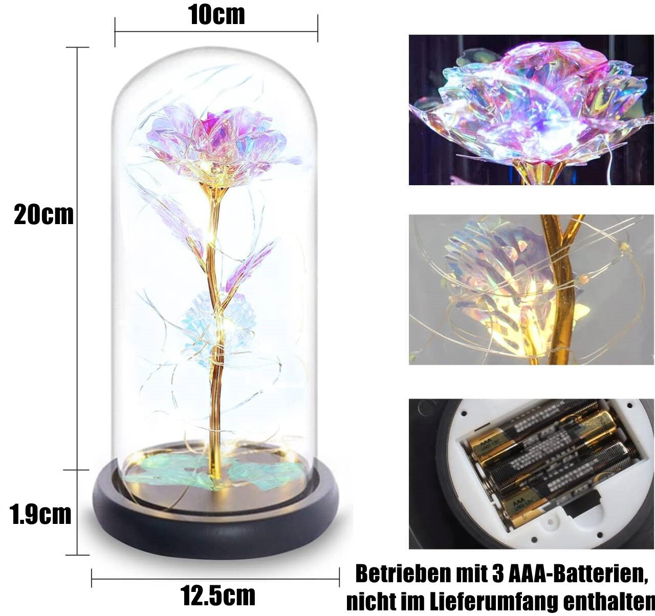 Ewige Rose Idealgeschenk für Frauen – Mama, Freundin, Oma zu Geburtstag, Muttertag, Valentinstag & Weihnachten