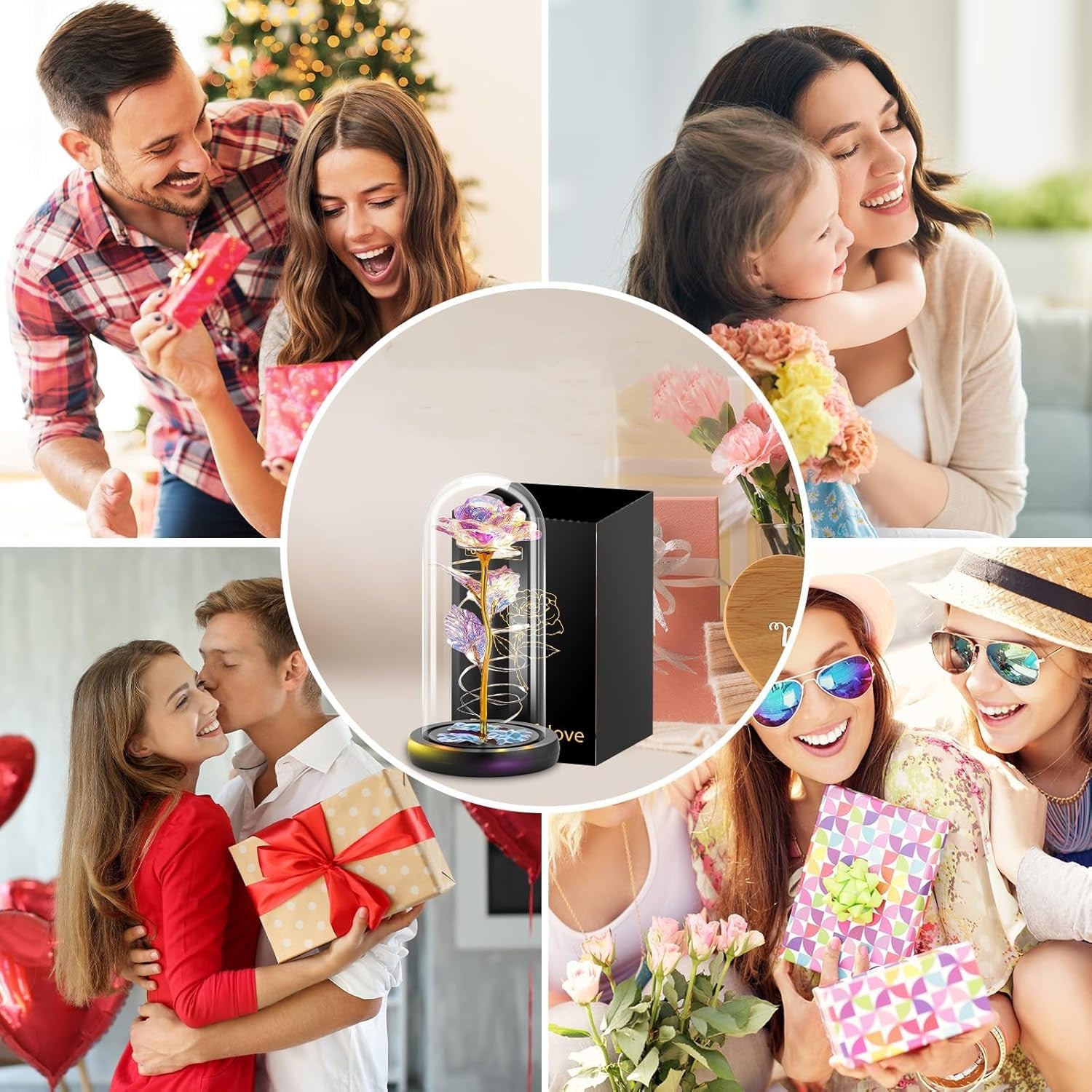 Ewige Rose Idealgeschenk für Frauen – Mama, Freundin, Oma zu Geburtstag, Muttertag, Valentinstag & Weihnachten