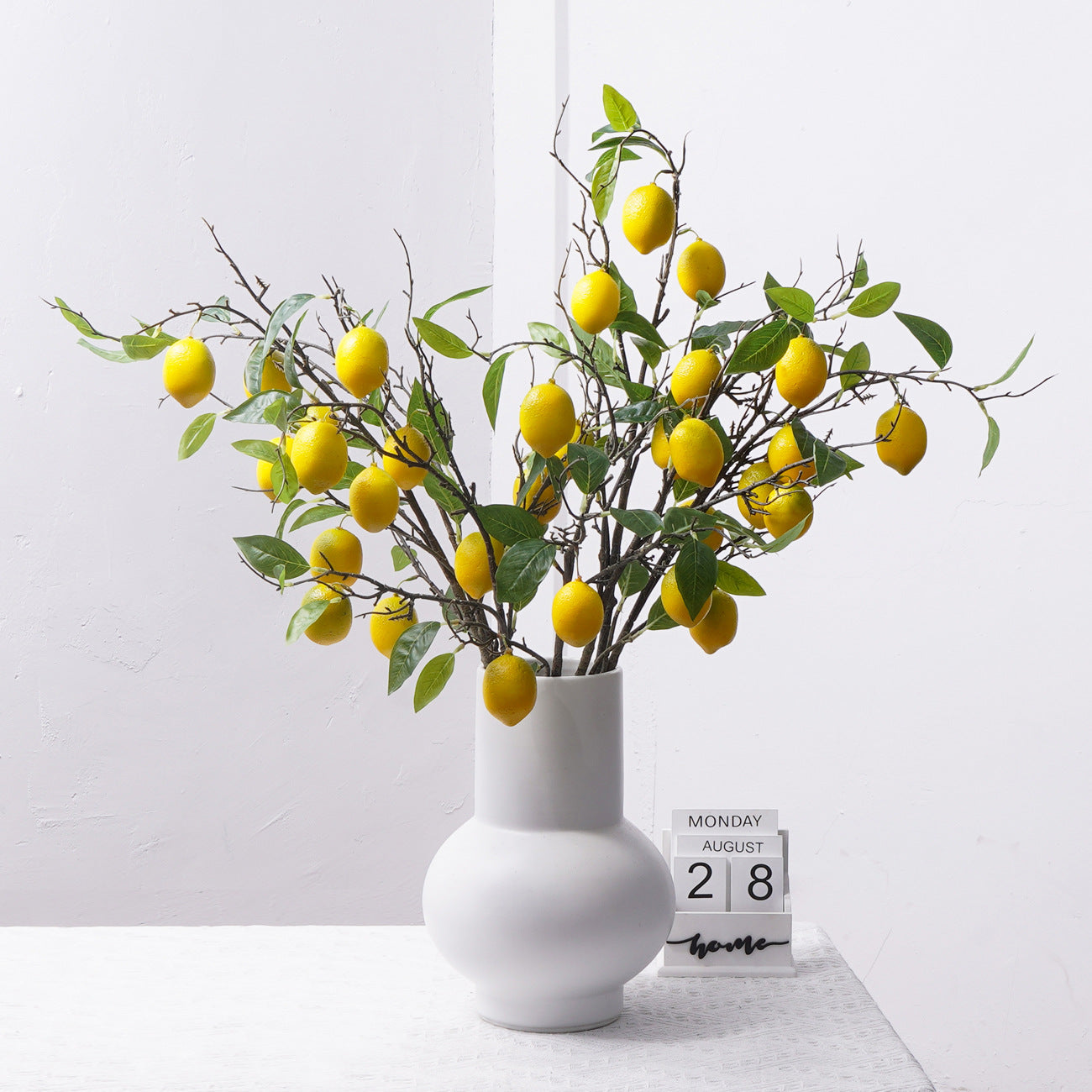 95 cm hohe künstliche Zitronen-Äste | Perfekt für Oktoberfest & Hausdekoration