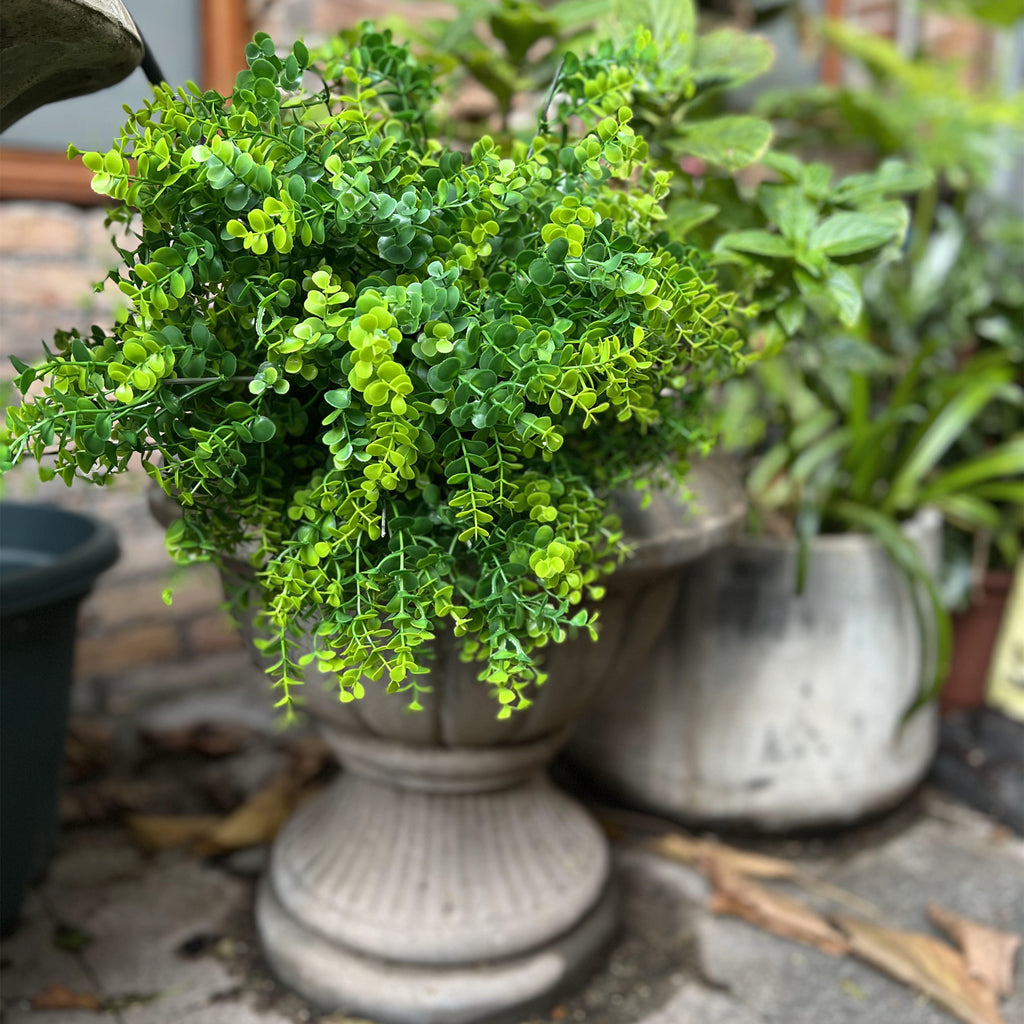 Großhandel 50 cm Boxwood Sträuch – große künstliche Grünpflanzen für den Außenbereich, UV-beständig