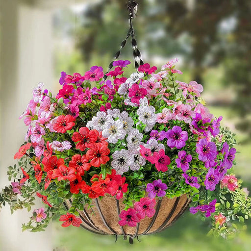 Großhandel: 20 Bündel künstliche Blumensträucher für den Außenbereich – UV-beständige Pflanzen zur Gartendekoration