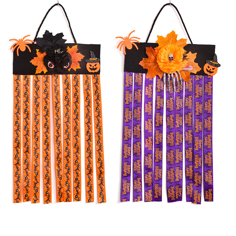 Halloween-Dekorationshänger Kürbis-Hänger Spinne-Hänger und Totenkopf-Hänger