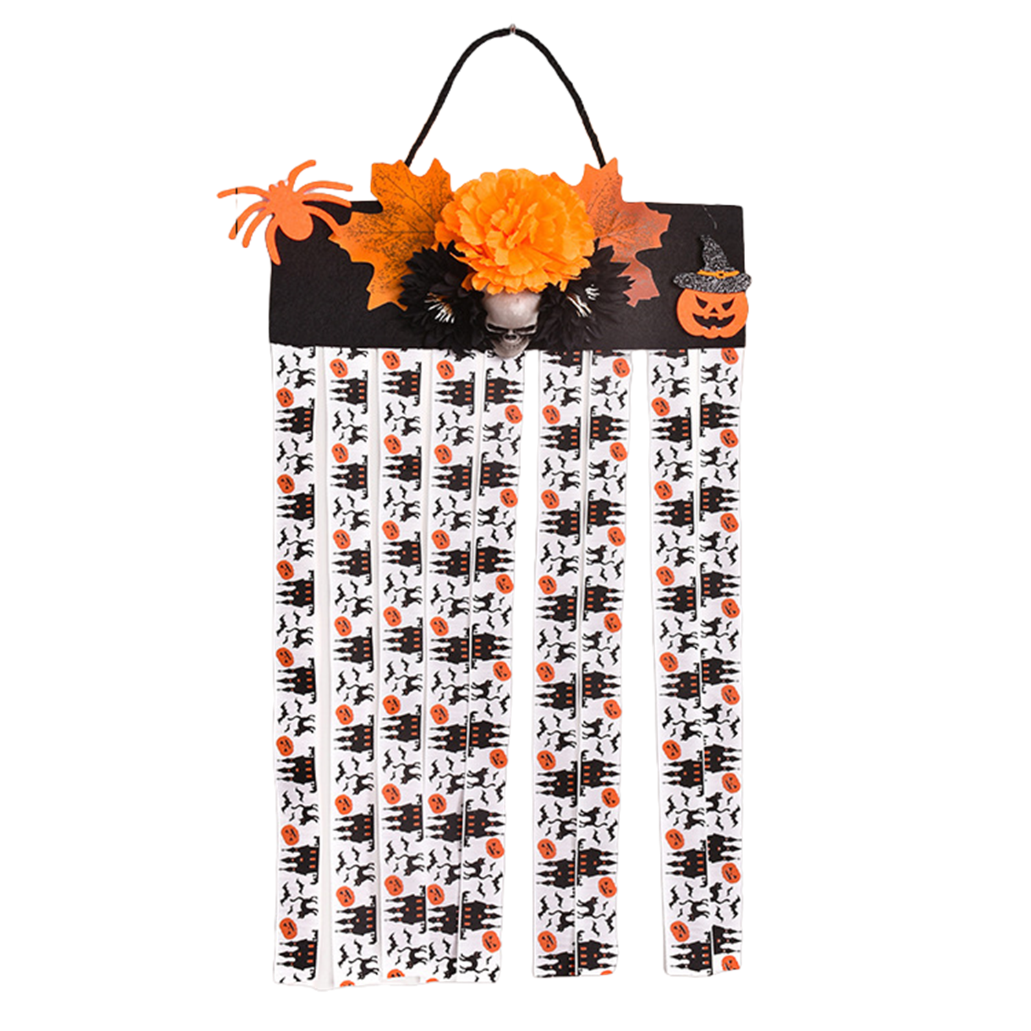 Halloween-Dekorationshänger Kürbis-Hänger Spinne-Hänger und Totenkopf-Hänger