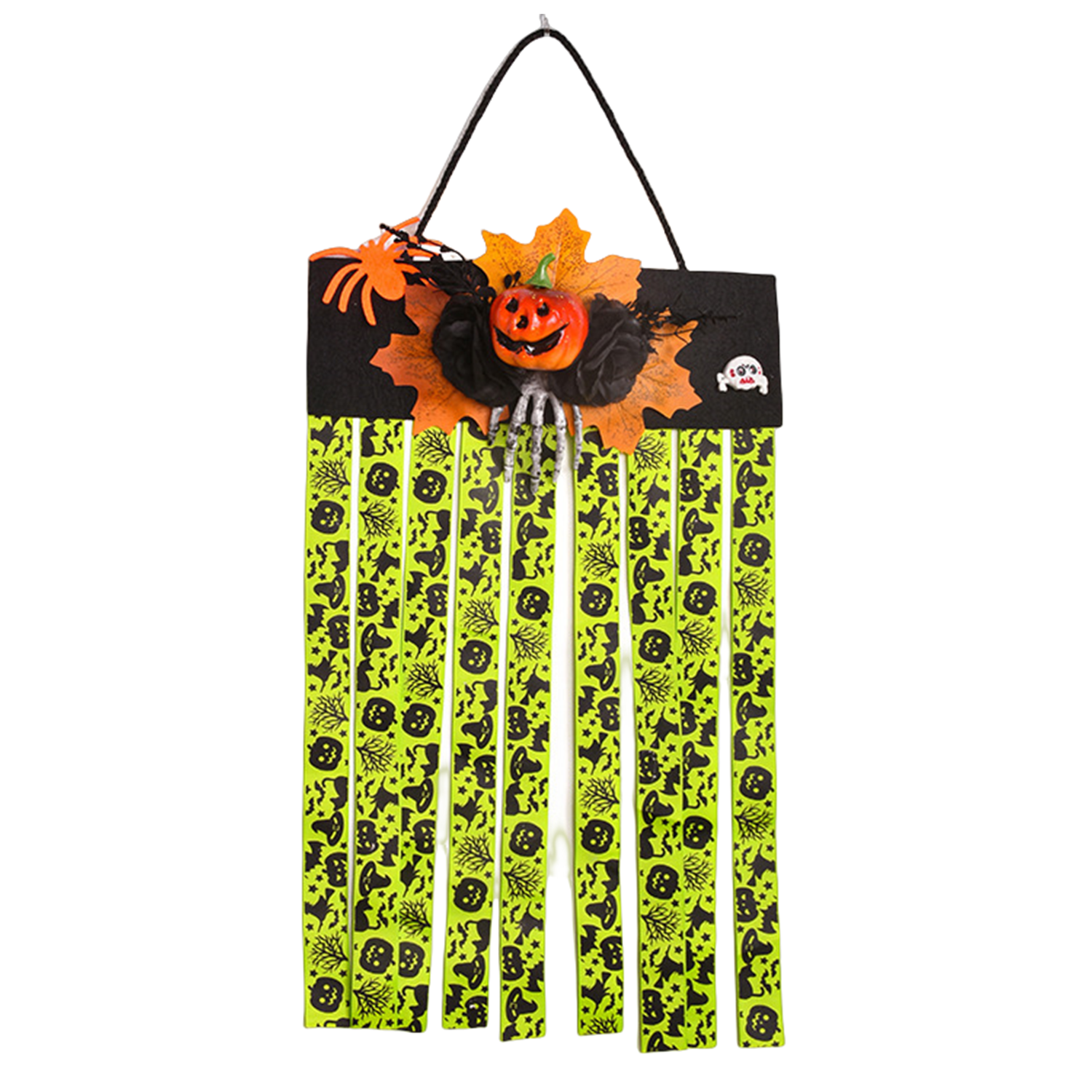 Halloween-Dekorationshänger Kürbis-Hänger Spinne-Hänger und Totenkopf-Hänger