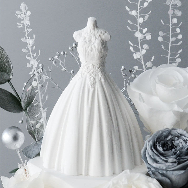 Hochzeitsstil Erhaltene Rote Rose in Glaskuppel mit LED-Lichtern