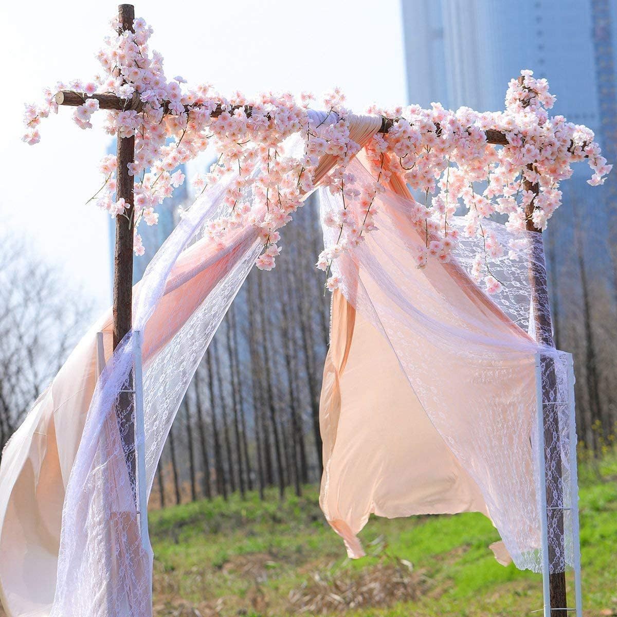 5er Pack Kirschblüten Girlanden Je 1,8 Meter lange Kunstzweige für Hoc – kunstblumenshop