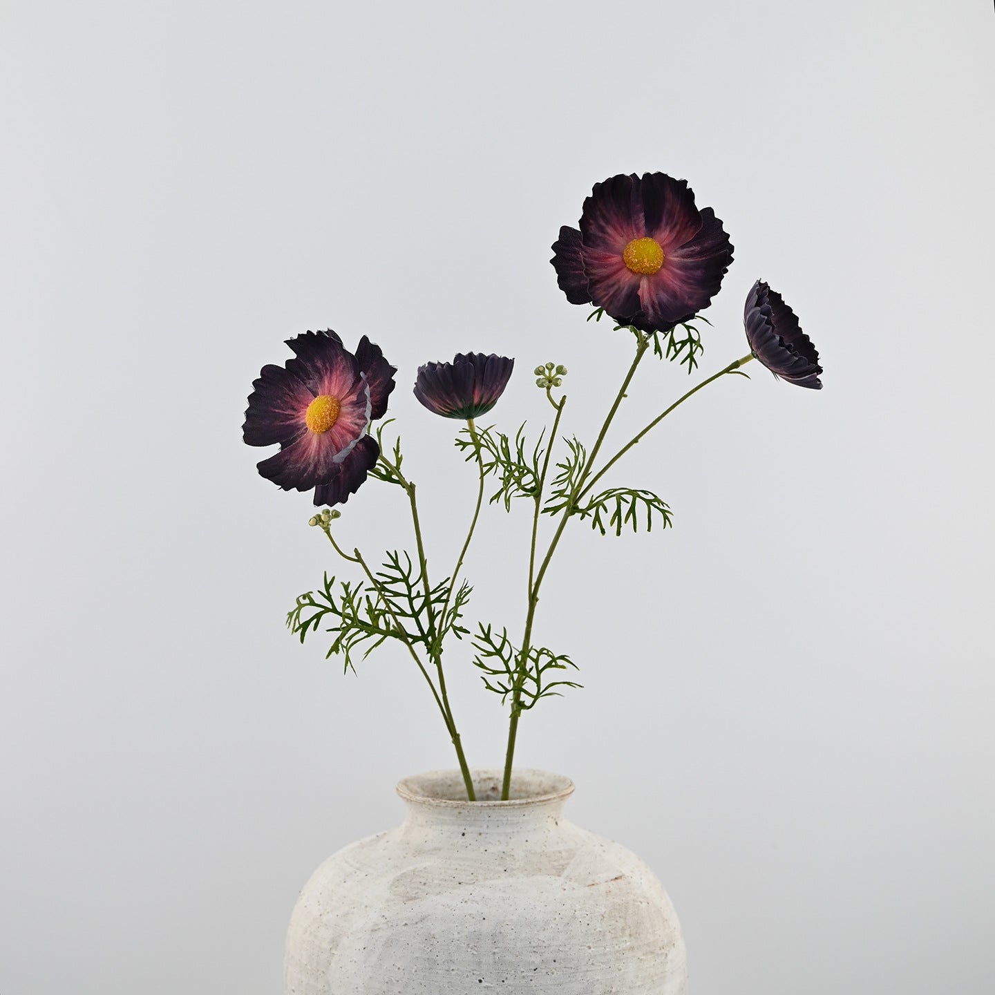 2er-Set Neue & Verbesserte Kunst-Mohnstiele – Realistische Seidenblumen für die Vase