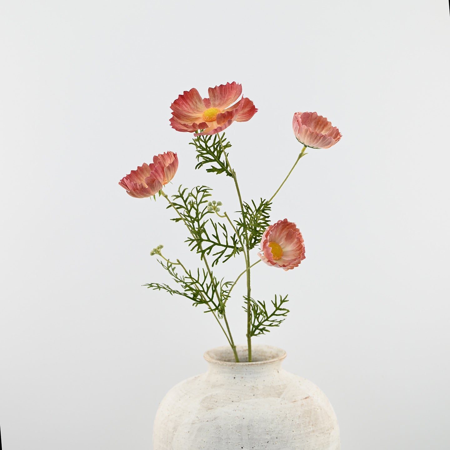 2er-Set Neue & Verbesserte Kunst-Mohnstiele – Realistische Seidenblumen für die Vase