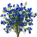 67CM 8 Bündel Lebensecht Langlebig Pflegeleicht Daphne Künstliche Blumen Seidenblumen Kunstblumen für Balkon, Garten und Outdoor-Deko
