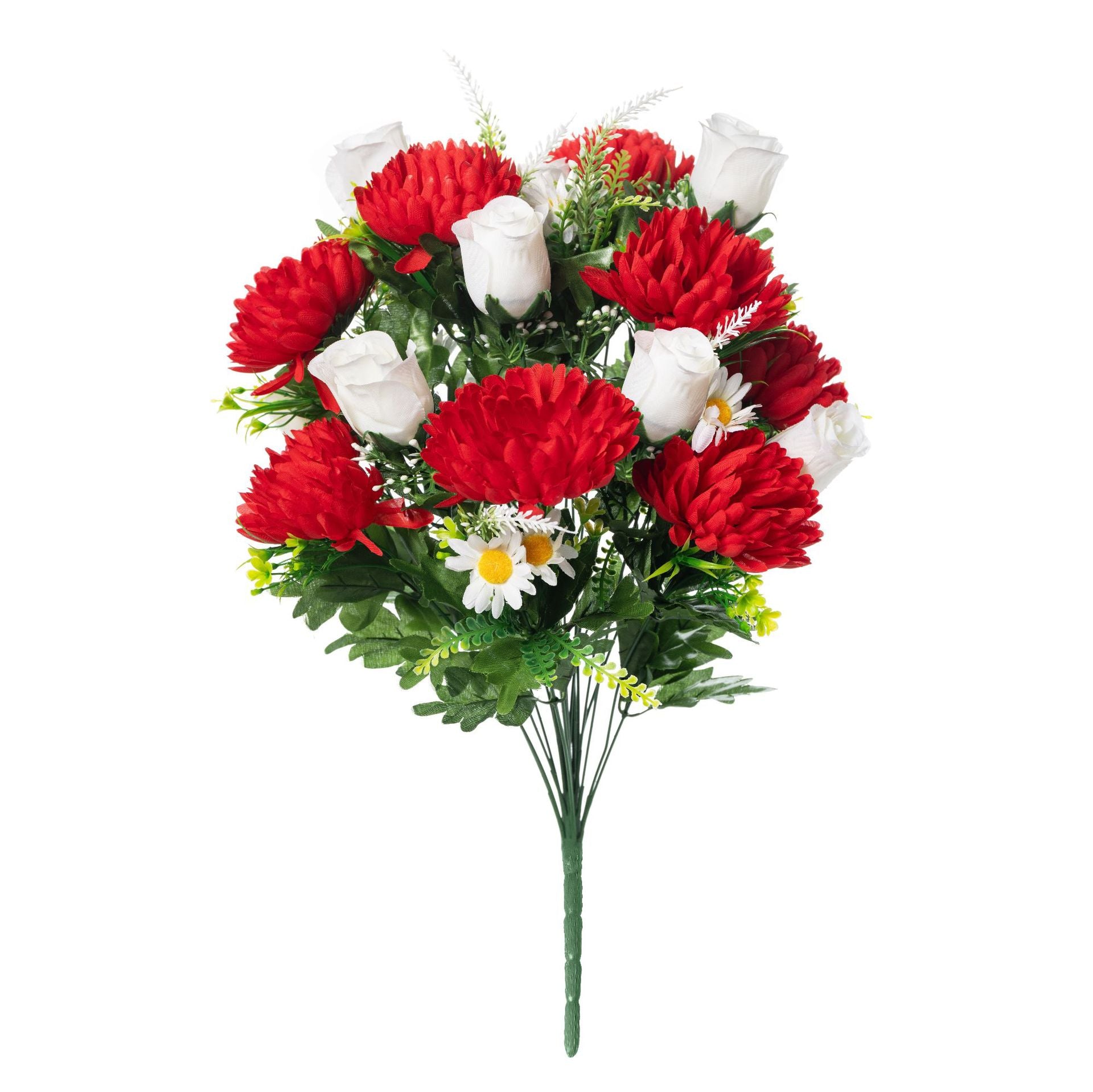 58 cm Künstliche Chrysanthemen-Rosenstrauchblumen zur Allerseelen- und Halloween-Dekoration