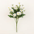35cm Künstlicher Gänseblümchen-Strauch-Bukett – UV-beständige Künstliche Marguerite Blumen – Künstliche Blumen für Vorplatz, Garten, Terrasse, Pflanztopf und Heimdekoration