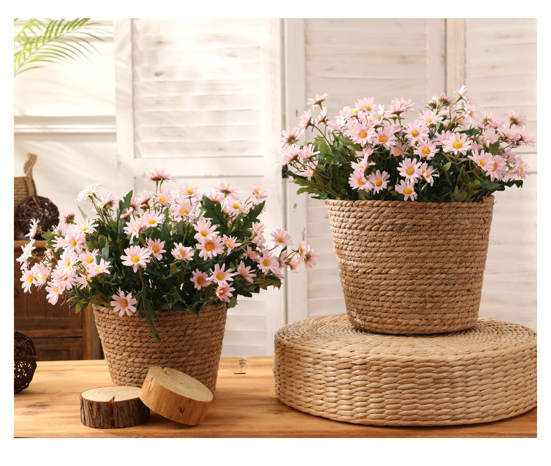 35cm Künstlicher Gänseblümchen-Strauch-Bukett – UV-beständige Künstliche Marguerite Blumen – Künstliche Blumen für Vorplatz, Garten, Terrasse, Pflanztopf und Heimdekoration