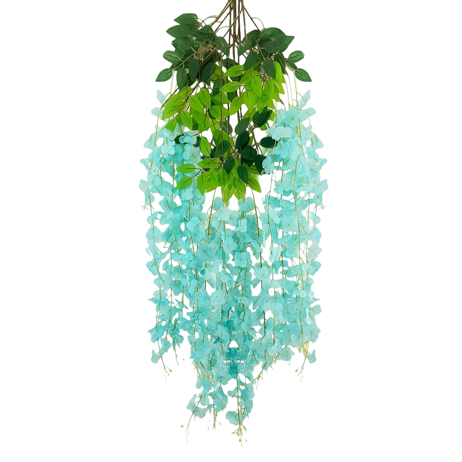 Künstliche Glyzinien-Girlande 12 Stück Blütenreben für Outdoor Deko, Hof & Garten