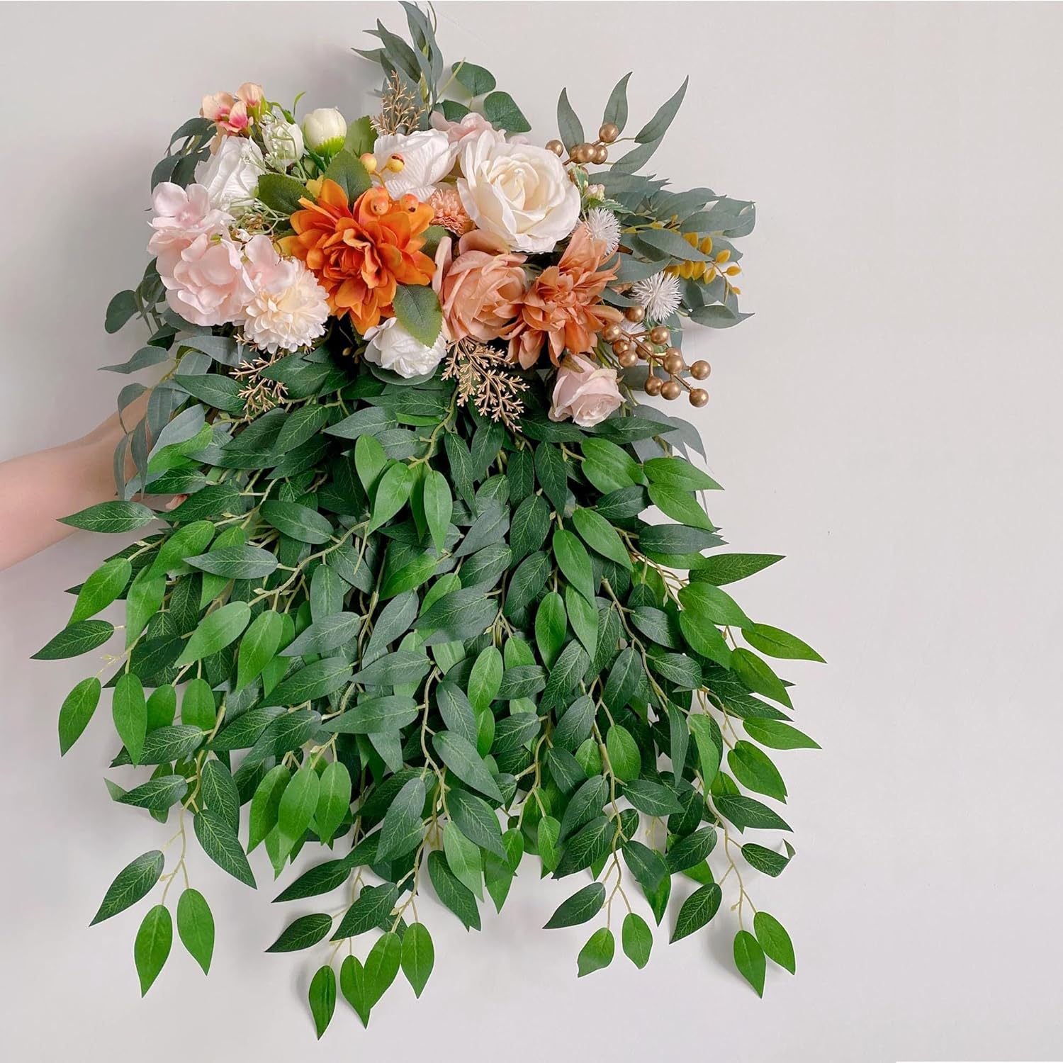 Künstliche Pflanzen Grüne Blätter Deko für Hochzeits- und Heimdekoration