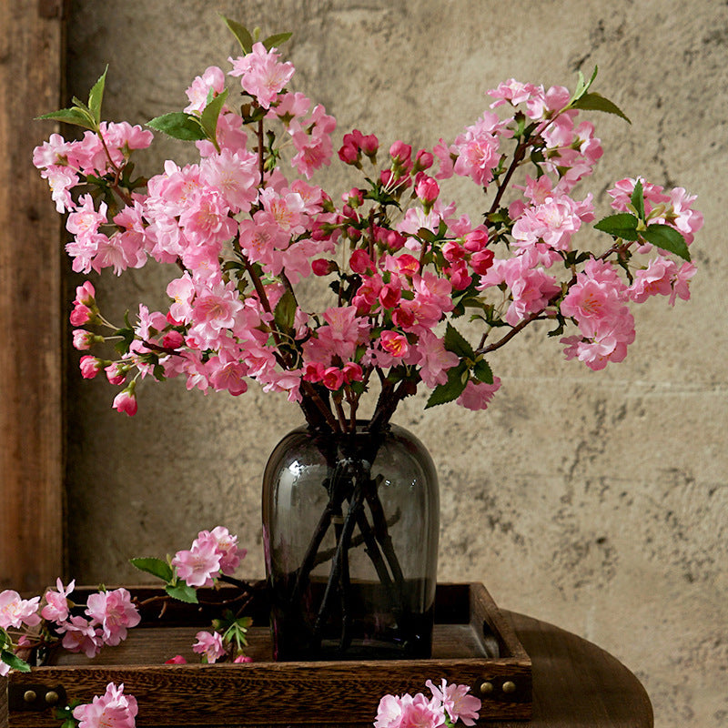 49cm Künstliche Kirschblüten Zweige Täuschend Echte Seidenblumen für Frühlingsdekoration, Wohnzimmer & Hochzeit