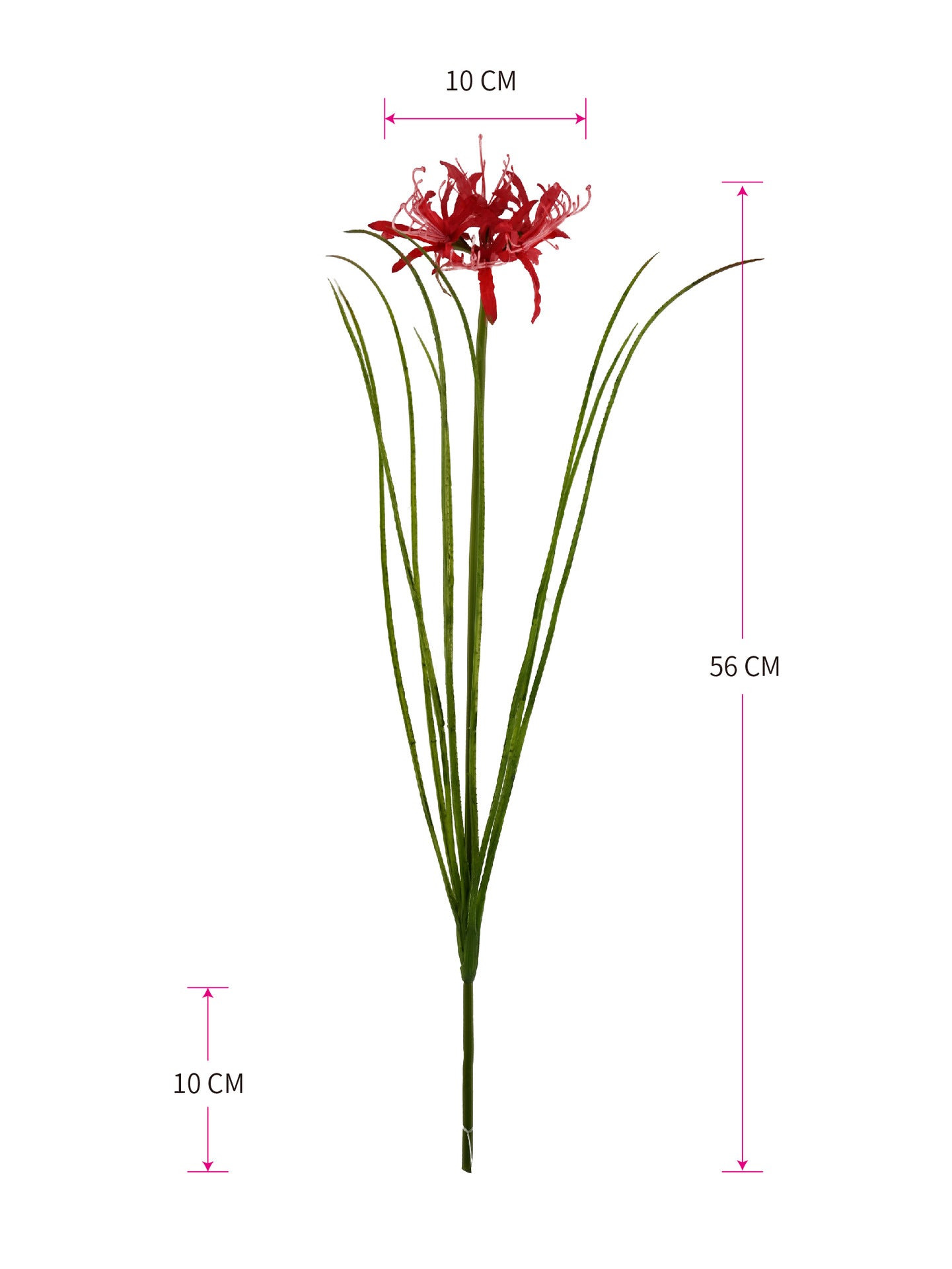 56 cm Künstliche Lycoris-Blume realistisch & pflegeleicht für Vase oder Dekoration