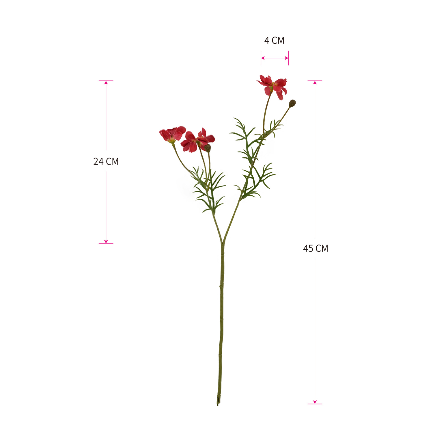 45 cm Künstliche Margerite realistisch & pflegeleicht für Vase oder Garten