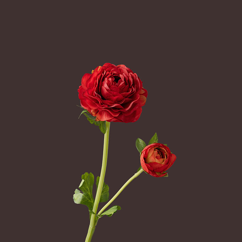 50 cm Künstliche Seidenblumen mit Hahnenfußstängeln zur Hochzeits- und Heimdekoration