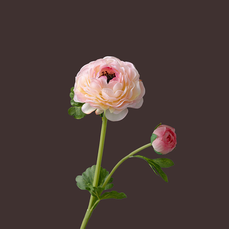 50 cm Künstliche Seidenblumen mit Hahnenfußstängeln zur Hochzeits- und Heimdekoration