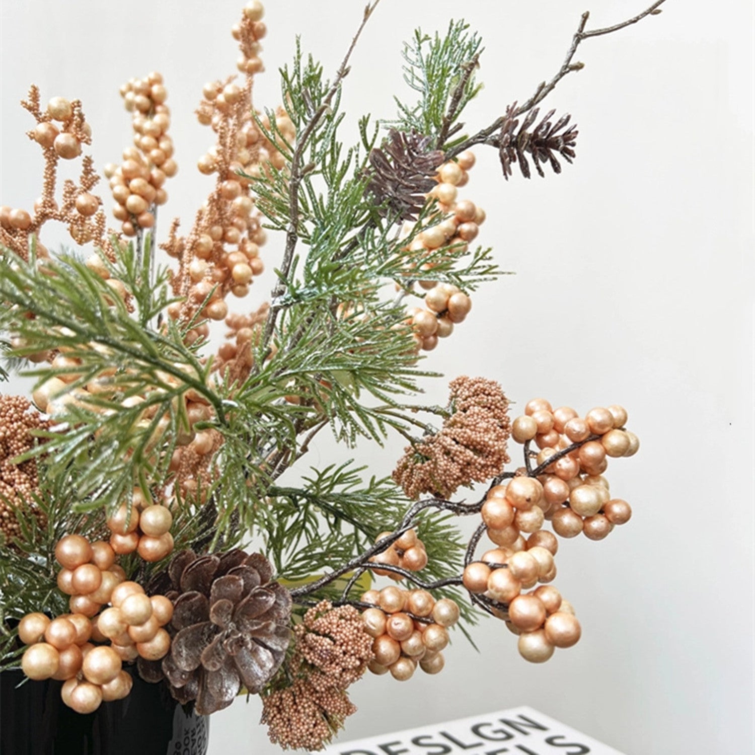 Künstliche Weihnachtsdekoration Künstliche Kieferäste mit Holy Berries