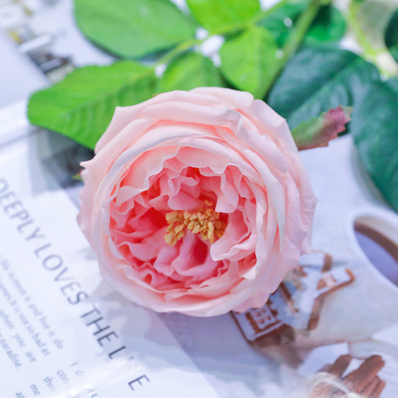 60 cm Künstliche Rosen mit Realistischem Griff & Feuchtem Finish