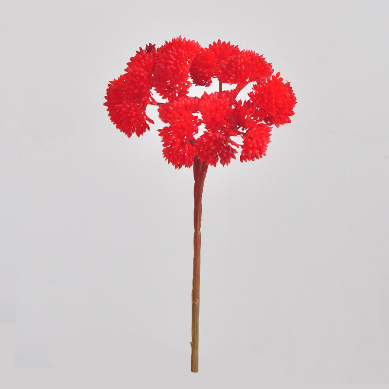 21cm Künstliche Sukkulente Mizikai-Fruchtstängel mit weicher Gummi-Oberfläche – für Hochzeits- und Heimdekoration