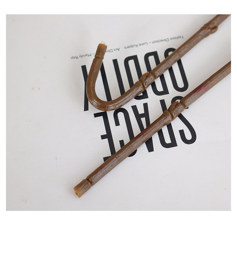 62 cm Künstliche einzelne Zweig-Dahlien mit zwei Blütenköpfen und feuchtem Griff