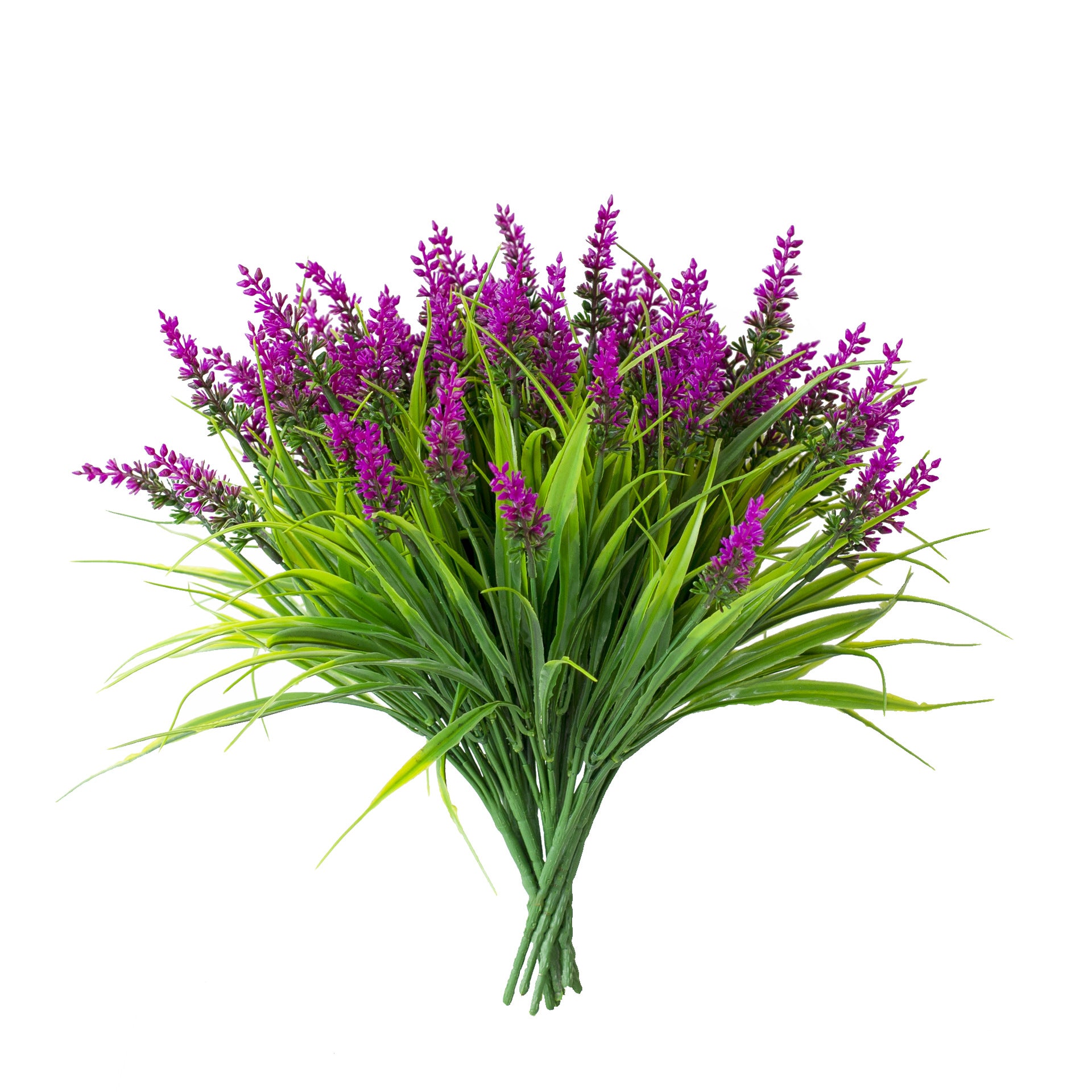 12er Bund Künstlicher Lavendel wetterfest & UV-beständig – für Balkon, Garten & Terrasse – Kunstblumen wie echt