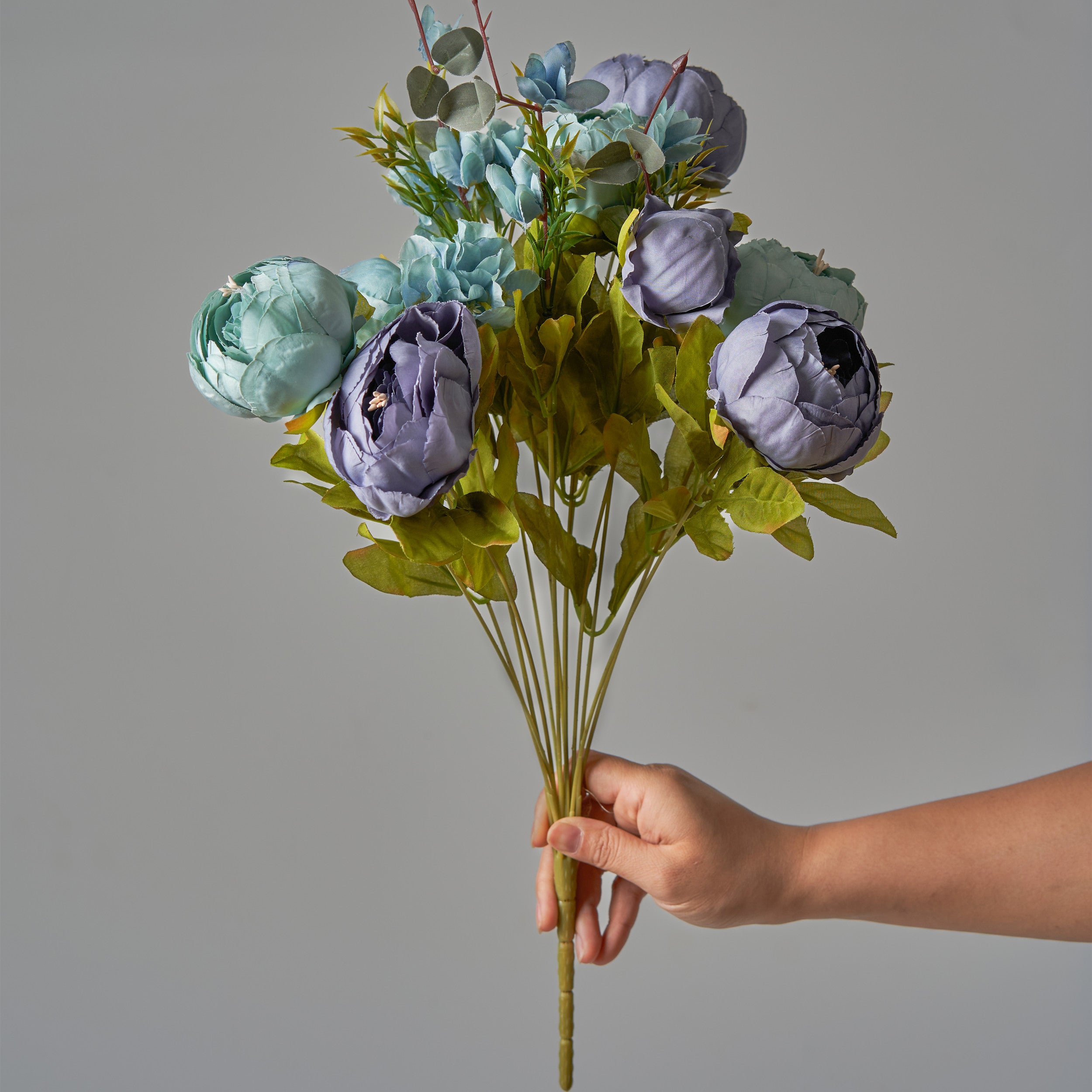 Großhandel mit künstlichen Pfingstrosen-Blütenbändern, 13 Stängel, Home-Dekoration, Hochzeitsdekoration, Dekorationsgegenstand