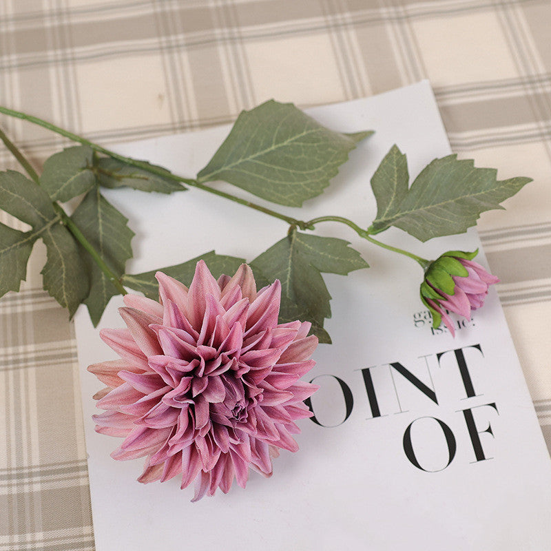 66 cm künstliche Dahlien in vintage Herbstfarben