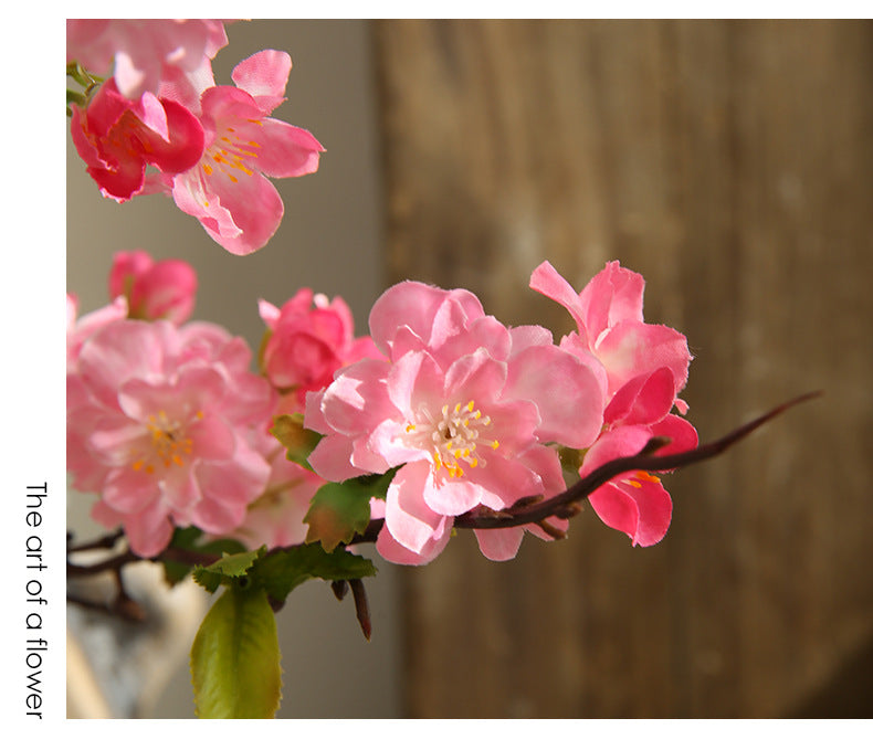 Künstliche Seidenblüte Kirschblüte Linglong – 92 cm, 25 Blüten, modern, für Hochzeit, Dekoration, Shop, Büro, Zuhause – Biegsamer Stiel, ohne Vase