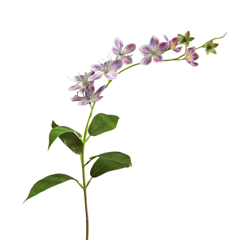 Künstliche Jasminblüte, 80 cm, Seide, 9 Blüten, Single Stem für Hochzeit, Shop-Deko, Innenraum, Bürodekoration, Großhandel