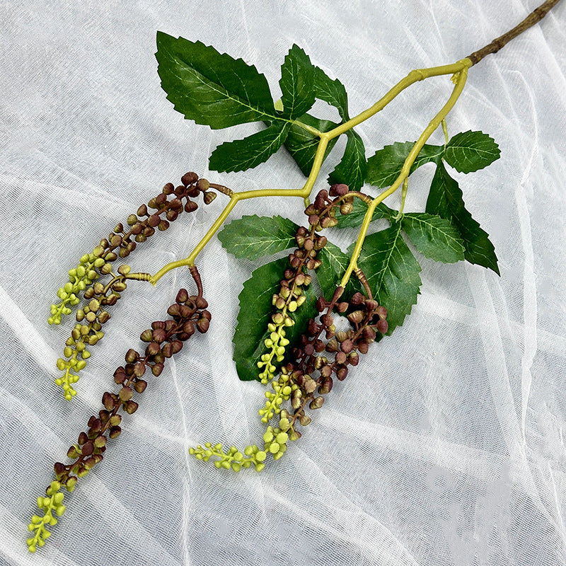 Künstliche Bergahorn-Frucht, Einzelstiel mit 6 Früchten, 82 cm Höhe, Latex (Real Touch), für Hochzeiten und Innenraumdekoration