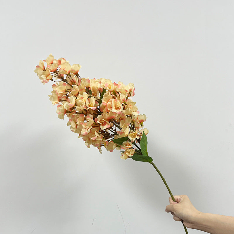 Künstliche Begonien-Blüten, 74 cm, Polyester, moderne Deko für Zuhause, Hochzeiten und Gewerbe