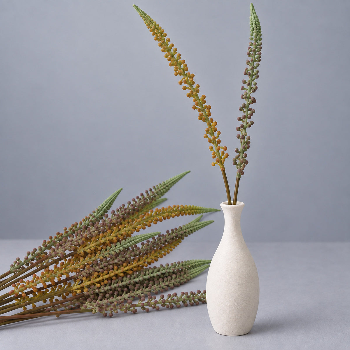 Künstliches Fuchsschwanzgras, Einzelstiel mit Schachtelhalm-Optik, PE/PVC, 81 cm – für Hochzeit, Deko und Gewerbe