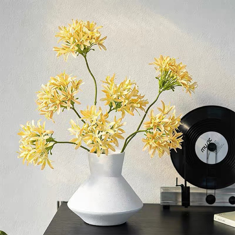Künstliche Agapanthus-Blume, einzelner Stiel, 60 cm, moderne Innendekoration für Hochzeiten und Zuhause